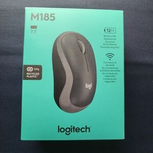 Logitech M185 Wireless Mouse - Gray